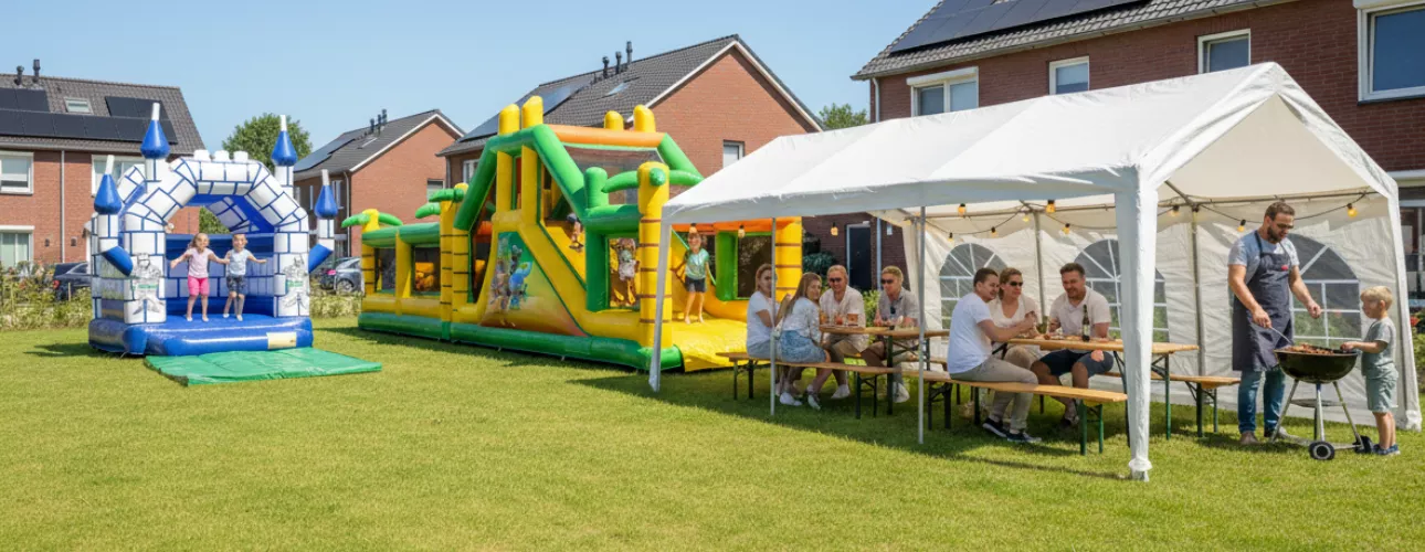 Buurtfeest organiseren met Springkussenverhuur Eindhoven