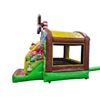 Springkussen Boerderij met glijbaan 4x3m huren